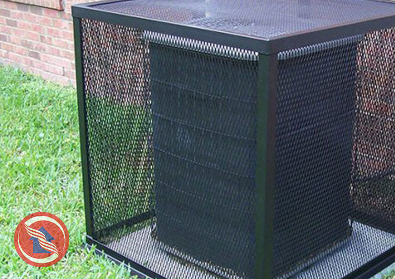 Use an AC security cage to prevent air conditioner theft
